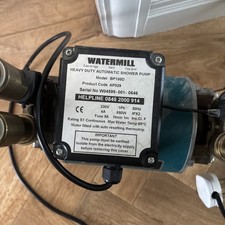 Watermill (BP100D) - 3 Bar Twin Impeller Regenerative Shower Pump