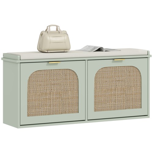 Homcom boho shoe bench - boho,