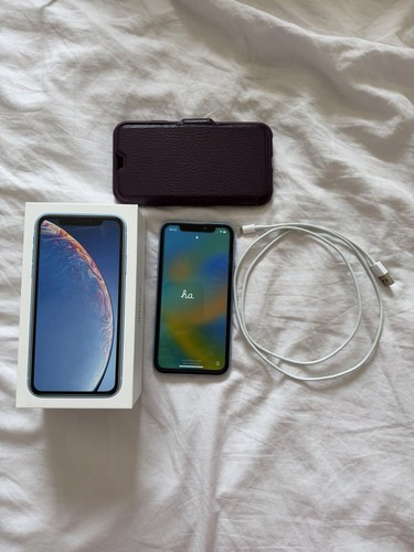 Iphone 64gb unlocked blue - xr,