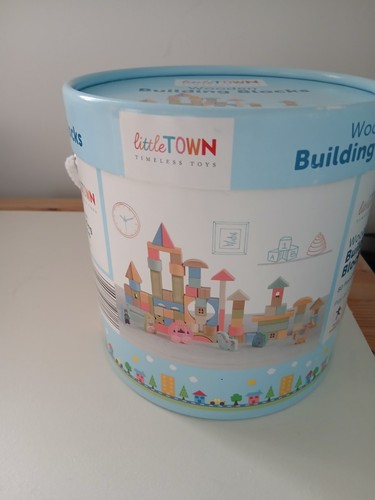 Littletown wooden blocks 80 - wooden,