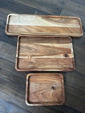 H&M Home Wooden Accacia Set of