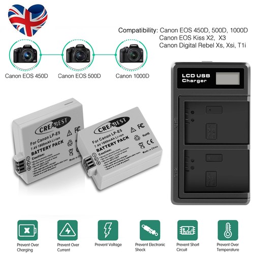 2pcs e5 battery - 2pcs,
