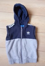 Boys Adidas Sleeveless Hoodie Gilet 4-5 Years 