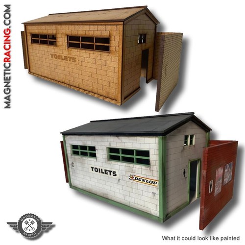 Scalextric slot car buildings - scalextric,