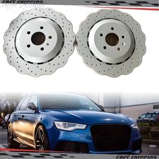 Rear Drilled Wavy Brake Discs