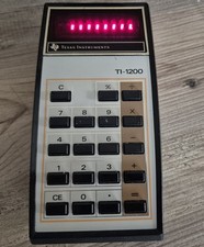 Vintage Texas Instruments TI-1200 Calculator c/w PSU