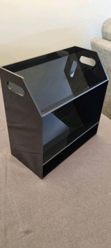 Tier black acrylic cassettes - black,