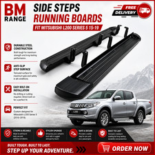 Black running board side - running, steps