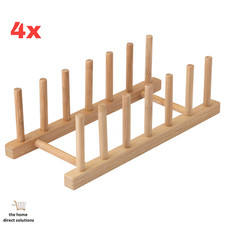 Ikea ostbit bamboo plate - 4x,