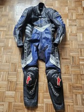Alpinestars motorcycle leathers suit 1 one piece Eu 48, UK size S M blue black