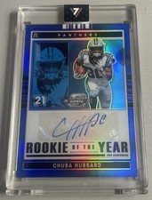 CHUBA HUBBARD 2021 CONTENDERS OPTIC AUTO RC #/35 CAROLINA PANTHERS ROOKIE