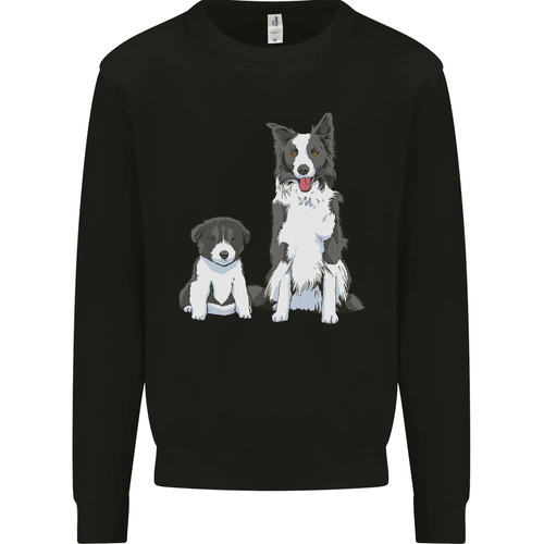Border collie and puppy kids - border,