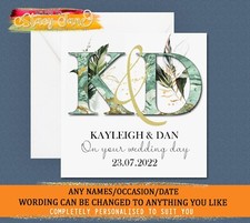 Personalised Wedding Day Card