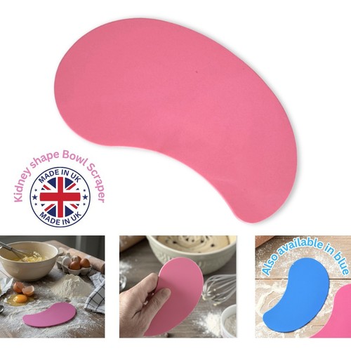 Pink flexible bowl scraper - flexible,