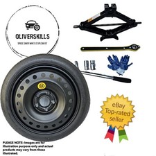 UNUSED 17" VAUXHALL INSIGNIA 2008 - 2017 SPACE SAVER SPARE WHEEL + JACK KIT 