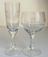 Vintage etched wheat sheaf - etched,