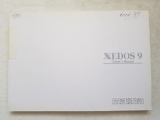 MAZDA XEDOS 9 Car Owners Manual AUG 1993 #8E63-EE-93H