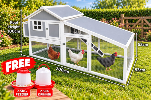 Large plastic chicken coop - coop, +