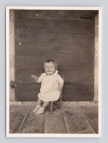 Old photo baby girl - old,