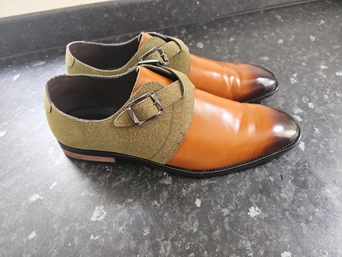 Mens green and tan - green,