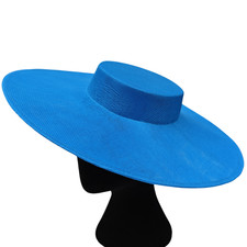 turquoise large fascinator hatinator millinery derby ascot race wedding hat base