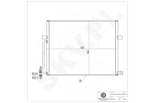 Condenser fits alpina b3 - ac,