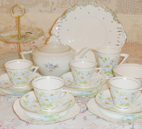 Art deco bone china - tea, set
