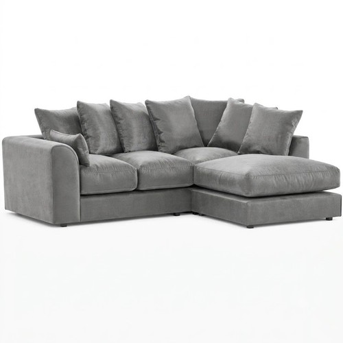 Seater sofa grey plush - seater,