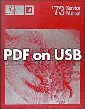 1973 Pontiac USB Shop Manual Trans Firebird Grand Prix Am GTO LeMans Bonneville
