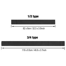 Deluxe Portable Black Snooker Cue Case Bag for 1 or 2 Piece Cues Storage