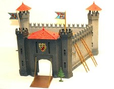 Vintage TIBIDABO Castle Torino ITALY with ladders and Box ( for Swoppet Knights)