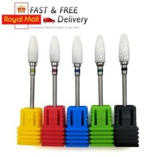 3/32'' Ceramic Flame Nail Electric Rotary File Drill Bits Head Manicure Pedicure