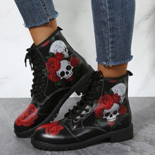 Womens Army Goth Punk Chunky