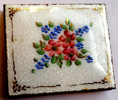 Guilloche enamel miniature - guilloche,