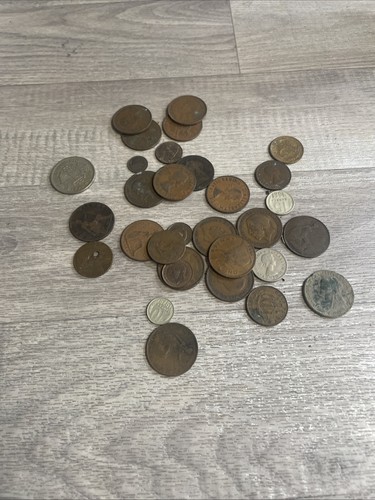 British old copper pennies - , job
