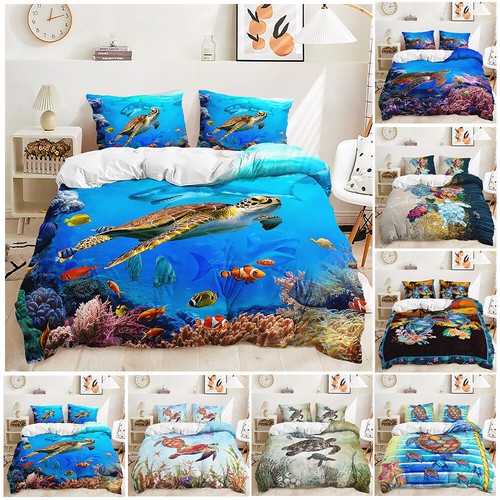 Sea plant turtle - fish, coral