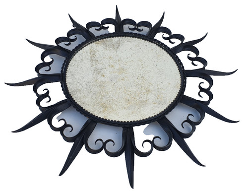 Large vintage sun mirror - sun,