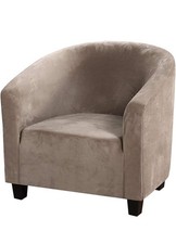 Soft Velvet Tub Chair Cover -