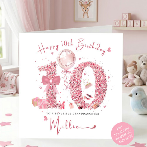 Personalised 10th birthday - 10th,
