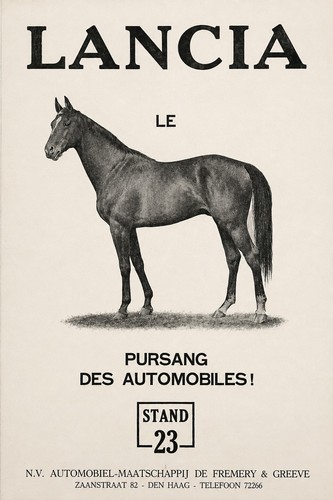Lancia vintage poster - lancia,