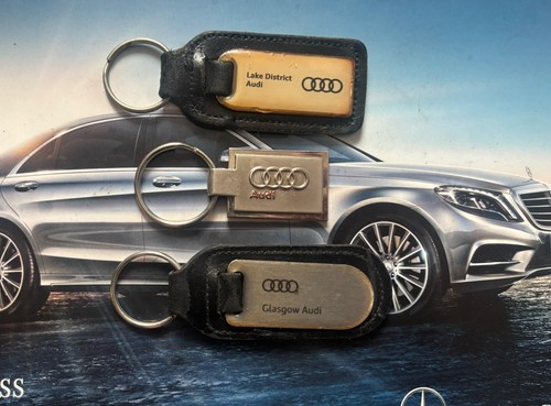 Three genuine audi keyrings - audi,