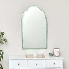 Arched Green Glass Art Deco