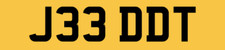 JED JEDS NUMBER PLATE PRIVATE REGISTRATION J33 DDT CAR REG JED T JEDD JEDI REG