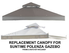 SunTime Polenza Gazebo REPLACEMENT CANOPY 2.5m Grey or Cream