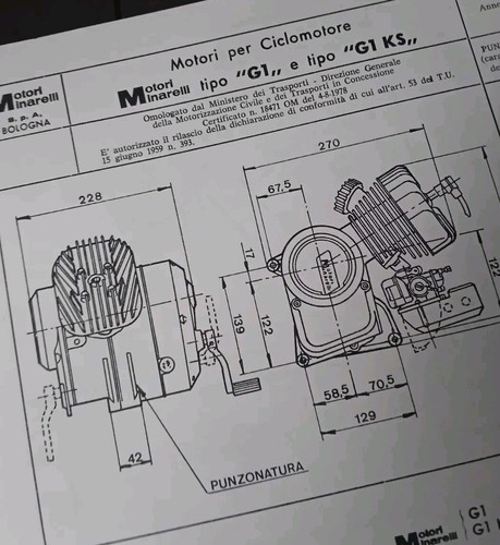 Minarelli 1978 engine - g1, ks