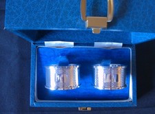 Solid Silver Boxed Pair Of