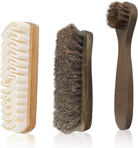 Horsehair shine shoes brush - horsehair,