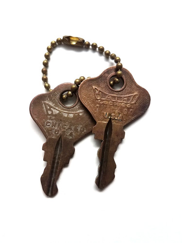 Vtg baird lock key - lock,