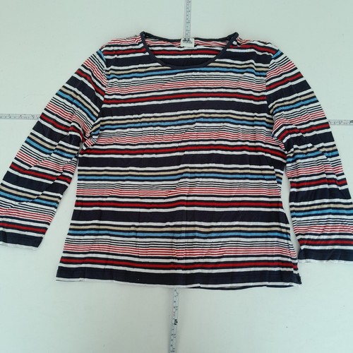 Viyella top large blue red - blue,