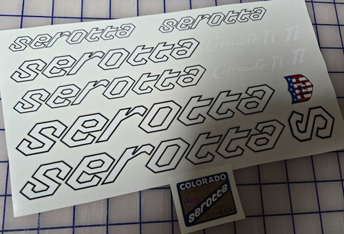 Sticker decal set fit serotta - decal,